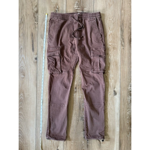 PacSun Men's Eco Stretch Canvas Khaki Slim Cargo Pants - Picture 10 of 16